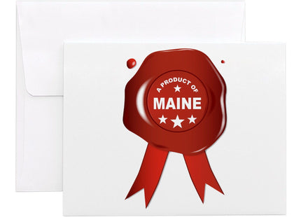 CafePress A Product Of Maine 4.25" x 5.5" Notecards 10 Pack