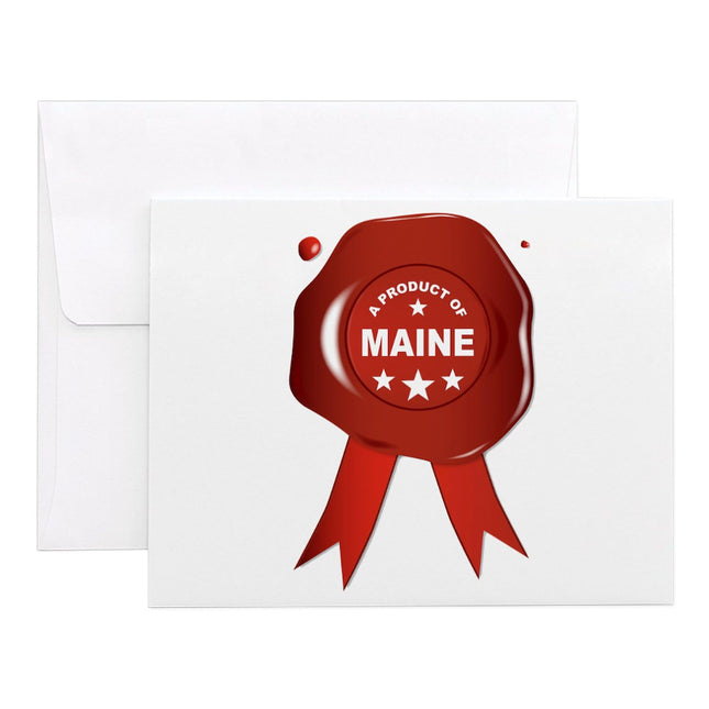 CafePress A Product Of Maine 4.25" x 5.5" Notecards 10 Pack