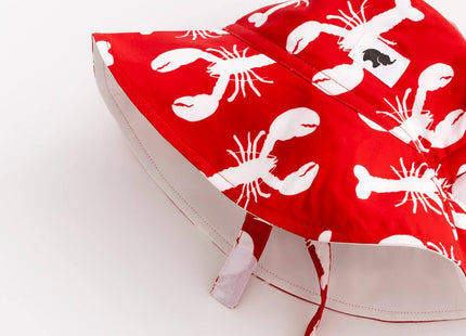 monica + andy Baby Sun Hat, Red Lobster Tales, S