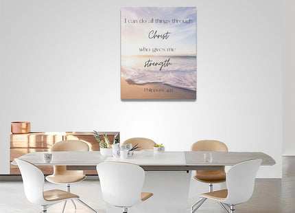 Tijuboni Coastal Christian Bible Verse Wall Art 16"x20"