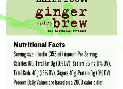 Maine Root Soda - Fair Trade Craft Soda in Glass Bottles (Ginger Beer 12 Pack)