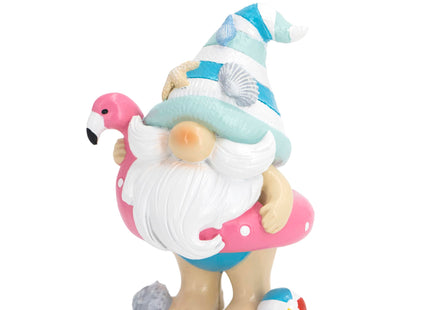 Hodao Flamingo Gnome Decoration, Coastal Beach Home Decor