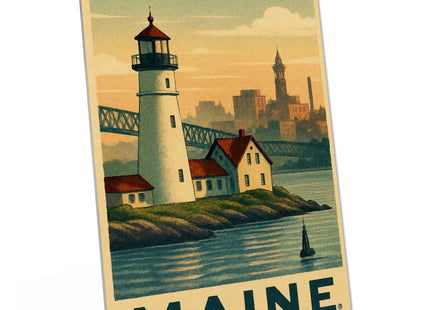 South Portland Maine Lighthouse Vintage Metal Signs 8 X 12 Inch