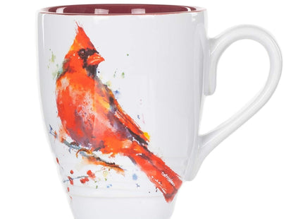 DEMDACO Watercolor Red and White Cardinal Mug by Dean Crouser