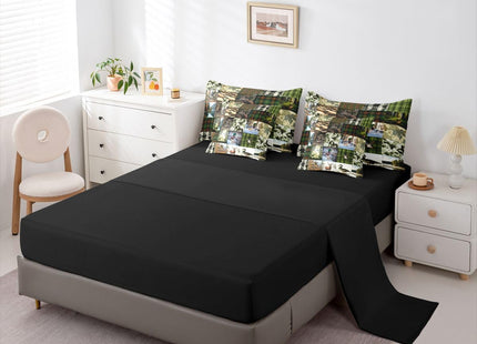 Erosebridal Cabin Rustic Deer 7 Piece Comforter Set Full Bed in A Bag