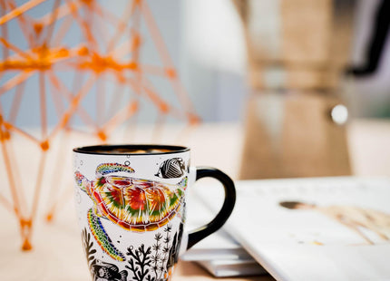 Color Changing Sea Turtle Coffee Mug 12oz – Unique Coastal Beach Theme Gift