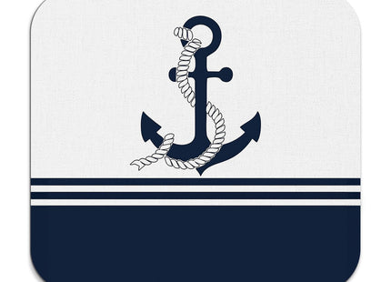 Veqzc Nautical Dish Drying Mat - Nautical Anchor Absorbent Dish Drying Mat for Kitchen Counter, Coffee Maker Bar Mat for Countertops, Dish Rack Drainer Mat, 16x17.5 Inch,JL-GZD