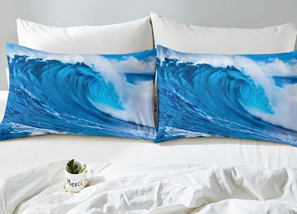 Feelyou Ocean Wave Comforter Set Twin Size for Boys Girls Teens