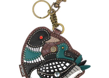 CHALA Bird Collection Women's Decorative Key Fob/Coin Purse Accessory - Loon Bird