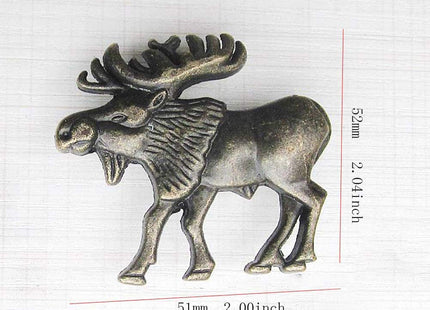 Cabinet Knobs，JfwuHap 6 Pcs Retro Deer Dresser Knobs, Animal Kitchen Cabinet Knobs, Dresser Drawers Cupboards Wardrobes Bookcase Handle for Furniture Home Office Kitchen Bathroom