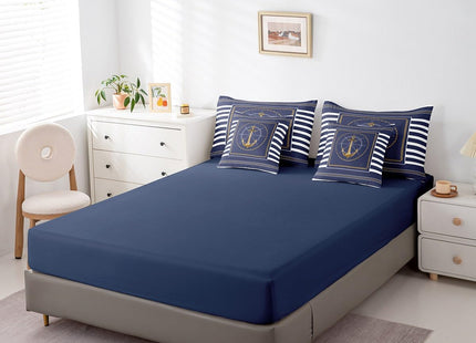 Feelyou Anchor Comforter Set Queen Size for Boys Girls Teens 7 Pieces Ocean