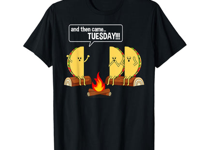 Taco Tells Scary Campfire Story About Tuesdays Funny Graphic T-Shirt