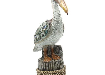 Lukitas Standing Pelican Statue and Sculpture Coastal Decor, Resin 14''