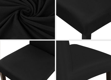 JQinHome Christmas Chair Covers Set of 4,High Stretch Removable Washable Dining Room Chair Covers,Kitchen Chair Cover for Christmas Decoration-Christmas Theme Decor with Snowflake(Bear)
