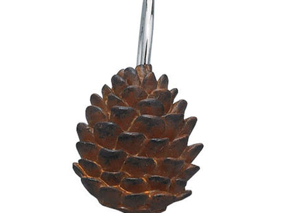 Park Designs Pinecone Shower Curtain Hooks (Set of 12)