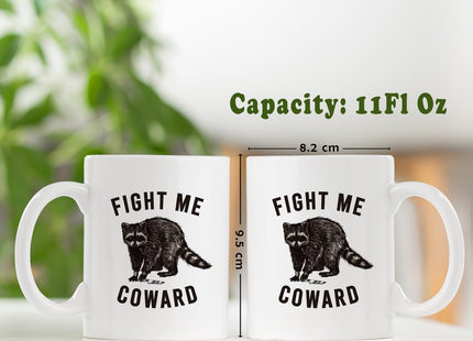 JKMBN Funny Novelty Raccoon Coffee Mug Gifts for Raccoon Lovers Women
