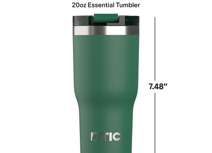 RTIC 20oz Essential Tumbler with Lid, Ceramic Lined, Pine Tree