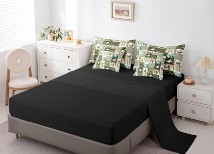 Erosebridal Green Camo Twin Comforter Set with Sheets | Mallard Duck Camo Deer 7-Piece Bedding Set Mens Country Camouflage Bed in a Bag, Woodland Animals Farmhouse Bed Sets,Cabin Duck Hunting Decor
