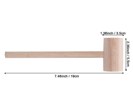 MIHEY 12 Pack Wooden Crab Mallets