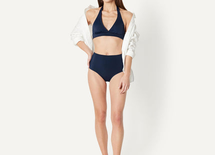 Amazon Essentials Women's High Waist Swim Bottom, Navy, Small