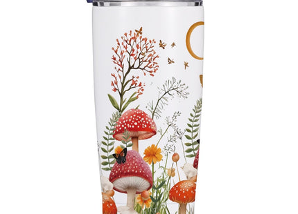 Jztco Mushroom Gifts 20 oz Tumbler, Butterfly Stainless Steel Insulated