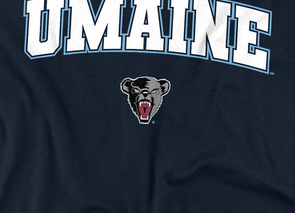 LOGOVISION University of Maine Arch Logo Unisex Adult T Shirt, Navy, Medium