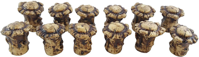 Pine Ridge Antler Decor 12 Pack Drawer Knobs - Rustic Antler Decor for Cabin & Lodge - Deer Antlers Decor Pulls with Screws - Woodland Deer Antler Room & Kitchen Decor - Dresser & Cabinet Knobs