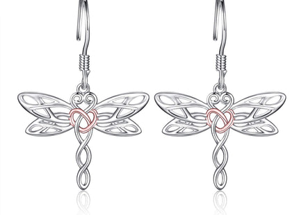 Sterling Silver Dragonfly Earrings for Women