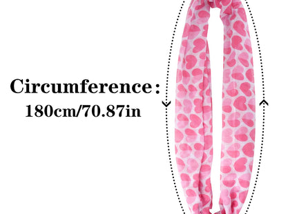 GERINLY Animal Circle Scarves: Cute Moose Print Infinity Loop Scarf For Christmas (White)