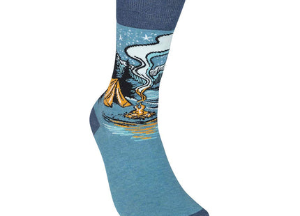 FUNATIC Campfire Great Outdoors Nature Design Dress Socks for Men Women