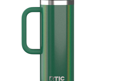RTIC 16oz Road Trip Travel Mug with Lid and Handle, Pine Tree Glitter