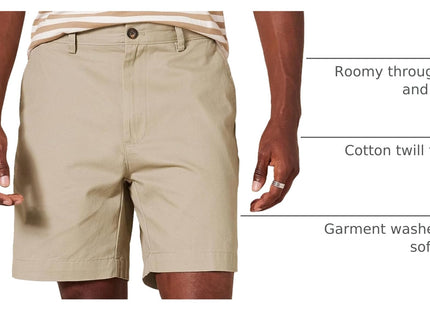 Amazon Essentials Men's Classic-Fit 7" Short Shorts, -khaki, 33
