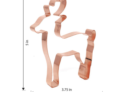 Reindeer Cookie Cutter 5 Inch Handcrafted in USA