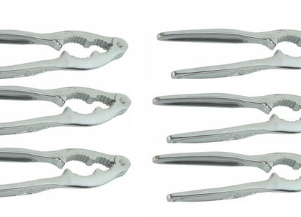 Winco 6 inch nut cracker and lobster opener, chrome plated zinc alloy, pack of 6, Silver