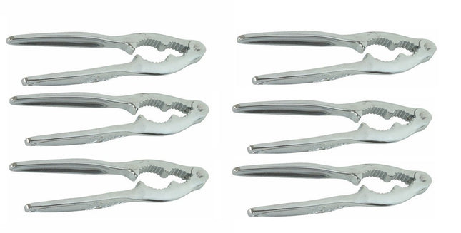 Winco 6 inch nut cracker and lobster opener, chrome plated zinc alloy, pack of 6, Silver