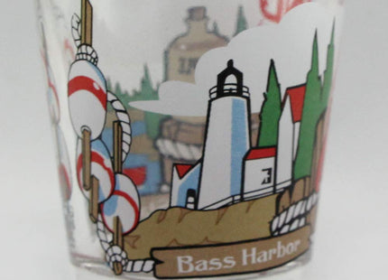 World By Shotglass Maine 3 View Shot Glass