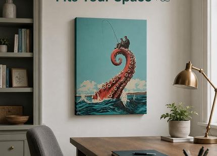 YUBOJIA Surrealism Octopus Canvas Wall Art