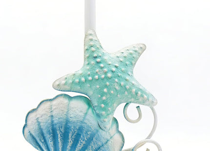 Coastal Paper Towel Holder Coastal Kitchen Decor Beach Kitchen Decor Beach Decorations for Home Starfish & Shell 3D Metal Paper Towel Holder Countertop