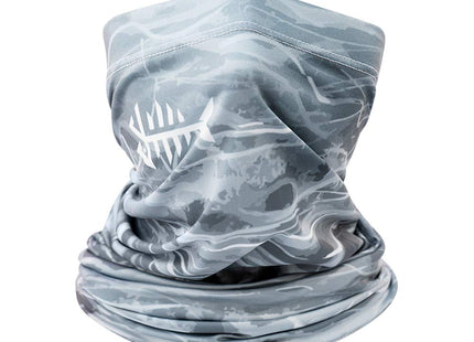 BASSDASH UPF 50+ UV Sun Protection Neck Gaiter Fishing Mask Hunting Kayaking Hiking Cycling Ski Sports Grey Camo