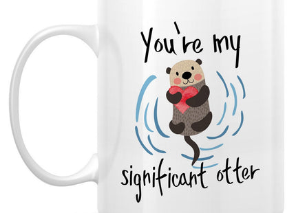 Retreez Funny Otter Mug, You're My Significant Otter, Romantic Couple Gift