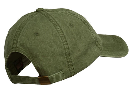 e4Hats.com Maine State Moose Embroidered Washed Dyed Cap Olive Green