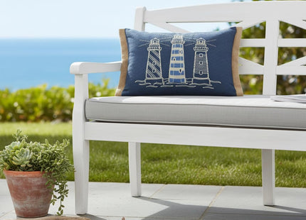 Comfy Hour 18 x 13 Inch Nautical Pillow, Lighthouse Throw Pillow