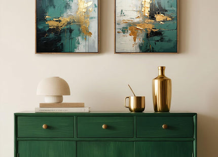 Framed Coastal Beach Wall Art Seawave Beachy Texture Pictures Wall Decor Boho Abstract Ocean Scenery Painting Prints Modern Seascape Artwork for Living Room Bedroom Home Office Decor, 16"x24"x2Pcs
