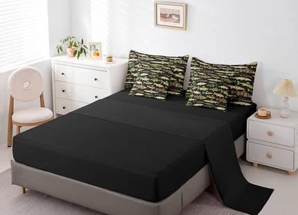 Feelyou Fishing Comforter Set with Sheets 7 Piece Queen Size