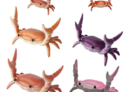 Crab Pen Holder for Desk - 4 PCs Crab Pen Holder, Creative Weightlifting Crab Pencil Stand Holder, Funny Desk Decor for Office Desks, Pencil Stand Holder, Cute Office Decor at Home, School, Studio