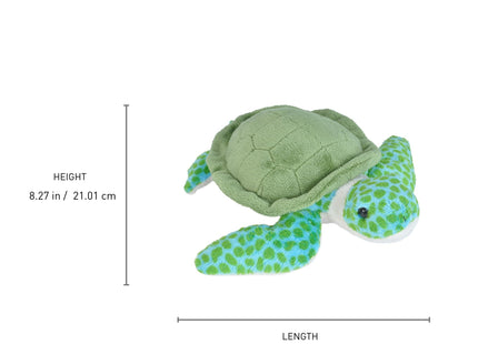Wild Republic Sea Critters Green Sea Turtle Stuffed Animal - 11"