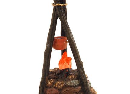 3.75" Battery Operated Lighted Campfire with LED Battery Included by Roman