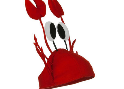 Men's Women's Novelty Hat 3D Lobster Crawfish Crab Seafood Hat with Claws (Crab)