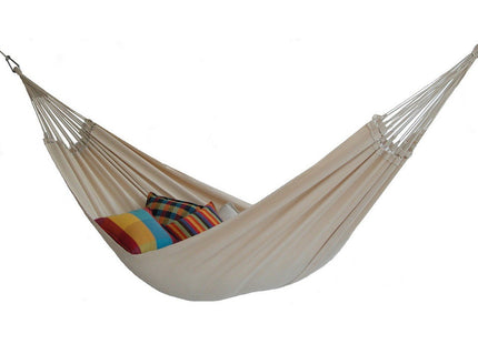 BYER OF MAINE Paradiso Hammock, Authentic Brazilian, Naturalesa, Recycled Cotton/Polyester Blend, Double, 142" L x 68" W, Holds up to 400lbs