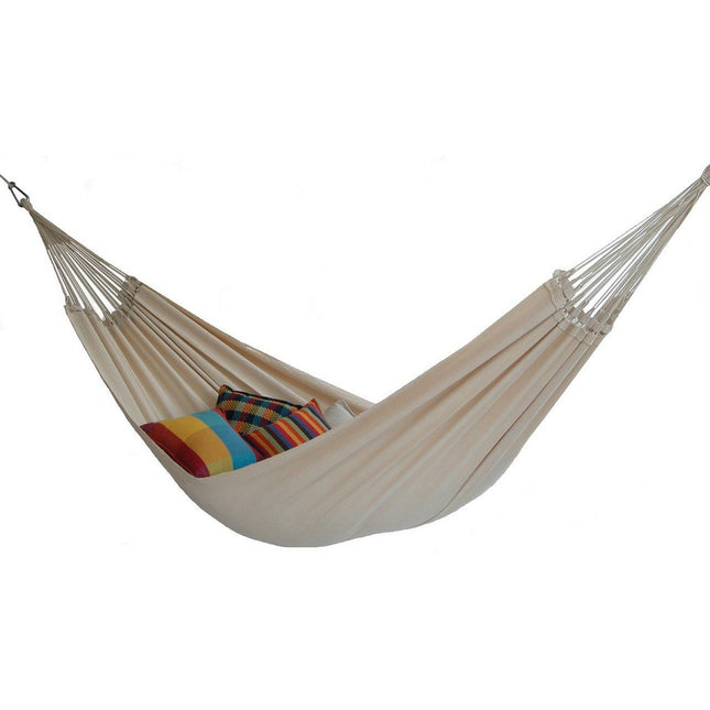 BYER OF MAINE Paradiso Hammock, Authentic Brazilian, Naturalesa, Recycled Cotton/Polyester Blend, Double, 142" L x 68" W, Holds up to 400lbs